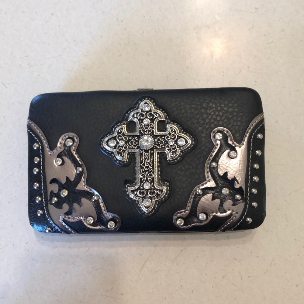 Black western wallet